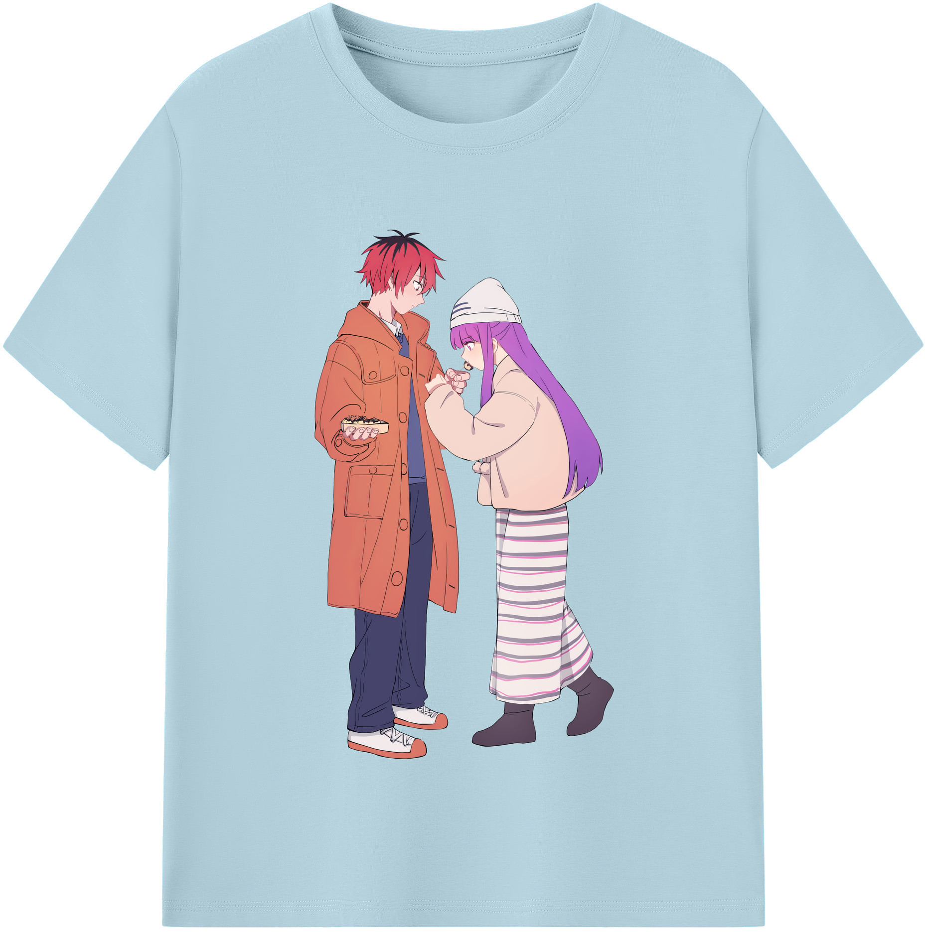 （画像用） 葬送のフリーレン Frieren 綿100％半袖Tシャツ（フロントプリント）